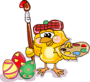 Gif animé Pâques oiseau oeuf